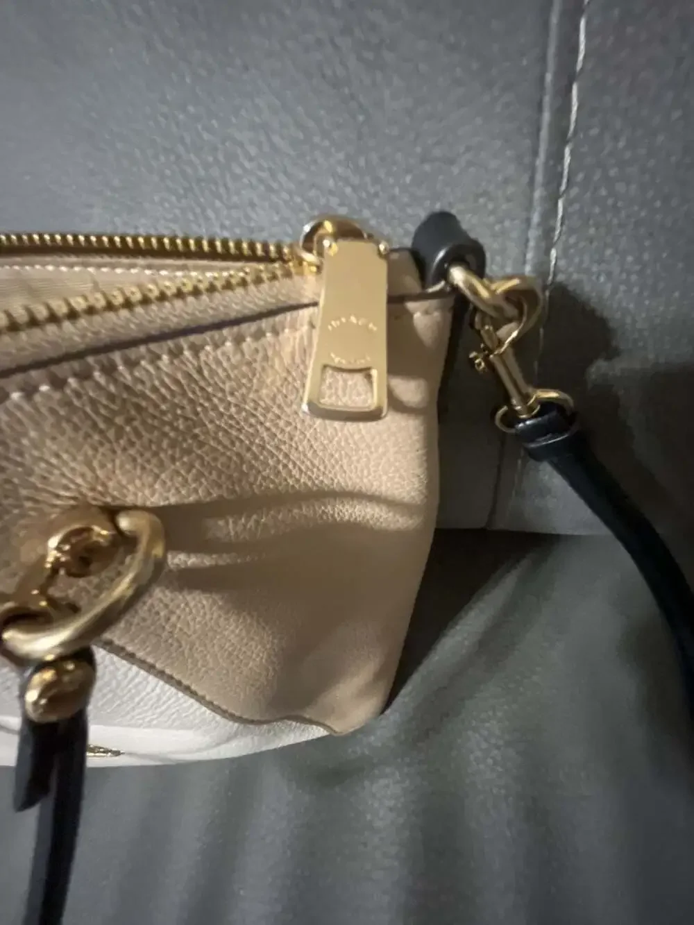 Coach Kacey Satchel in Colorblock/Blocked Signature Canvas